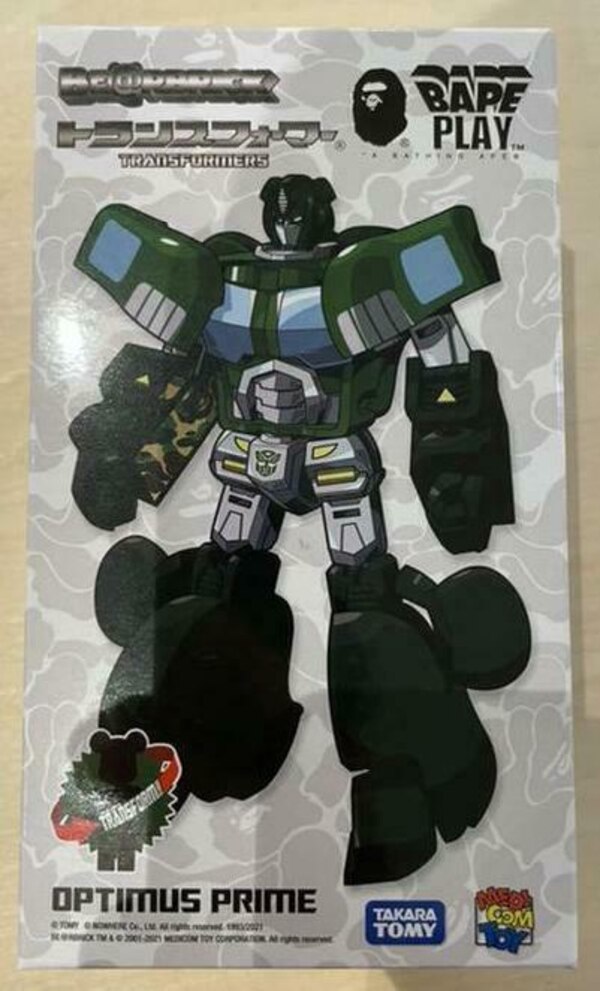 BE@RBRICK x Transformers Optimus Prime Bape Green Exclusive In 